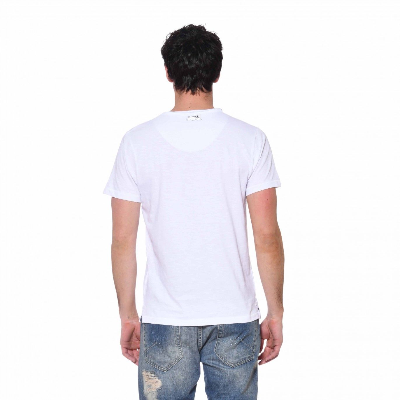 Tee Shirt Blanc coupe Slim Col V RON | Homme - Vondutch Vondutch - 2