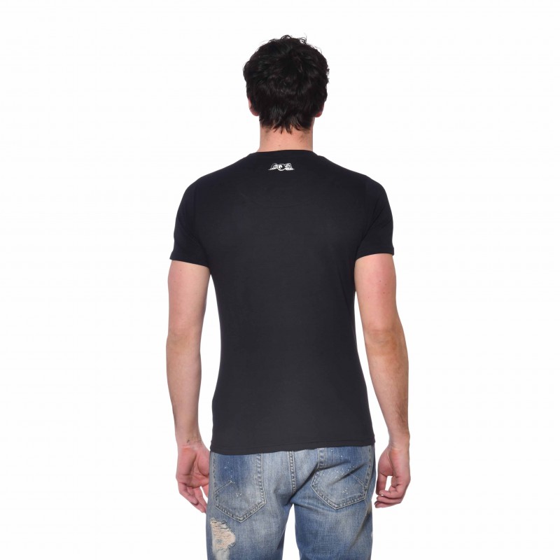 Tee Shirt Noir coupe Slim Col rond LIFE | Homme - Vondutch Vondutch - 3