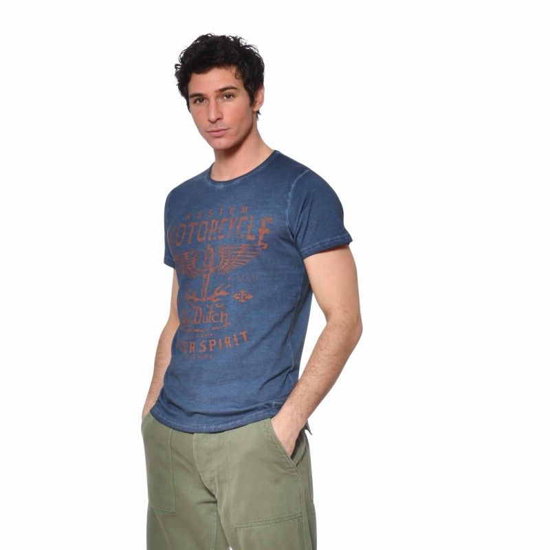 T-shirt vert clair broderie vélo multicolore coton - ARCY