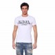 Tee Shirt Blanc coupe Slim Col rond LIFE | Homme - Vondutch Vondutch - 1