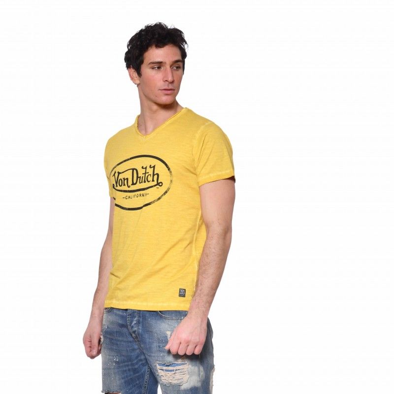 T-shirt Von Dutch homme Col en V Ron Vondutch - 2