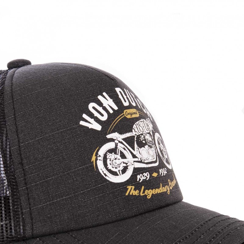 Casquette Vondutch Noire Trucker Snapback CREW Vondutch - 3