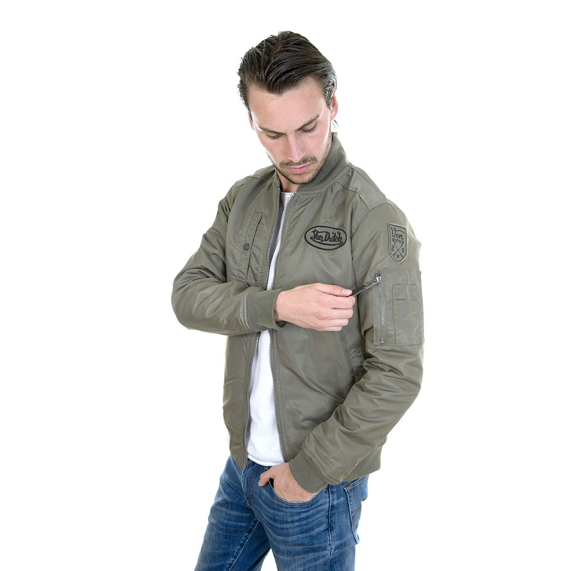 Veste Bombers Homme Newbom Noir Von Dutch