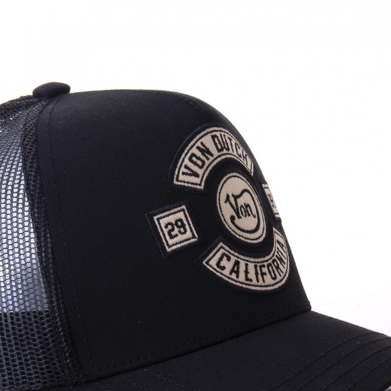 Casquette Vondutch Noire Trucker Snapback BIKER Vondutch - 3