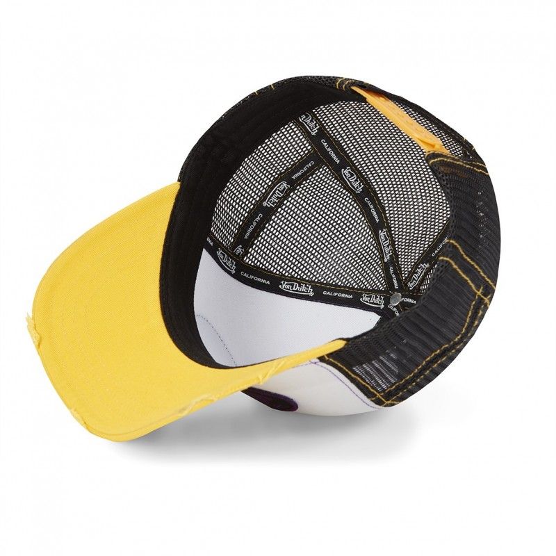 Casquette Vondutch Jaune Trucker Snapback effet Usé SUMMER Vondutch - 4