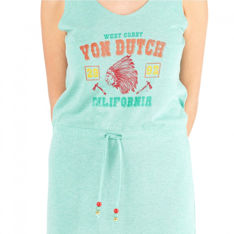 Robe Turquoise Été Col V COAST | Femme - Vondutch Vondutch - 3