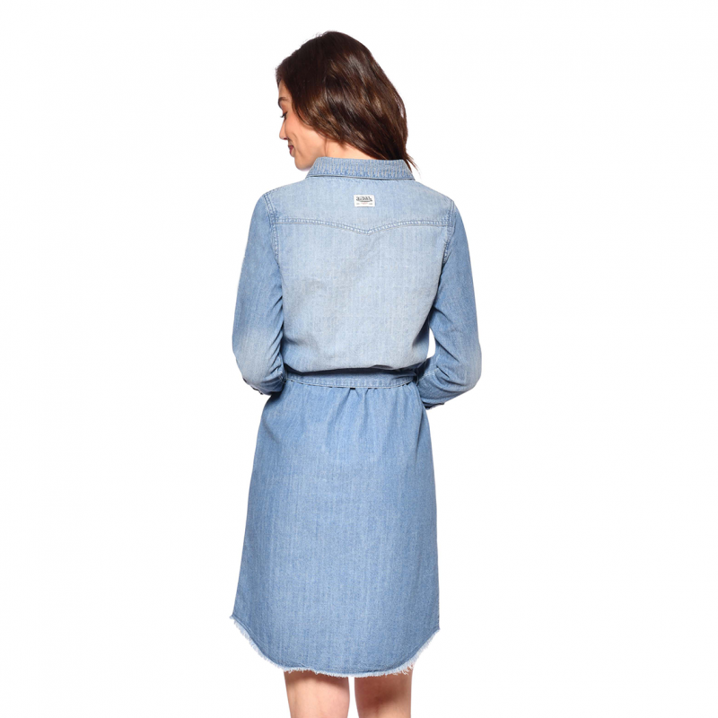 Women's Von Dutch Jukebox Denim cotton long sleeve dress Vondutch - 3