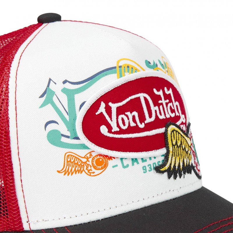 Casquette Vondutch Rouge Trucker Snapback FLYING EYE Vondutch - 3