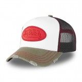 Casquette Vondutch Blanche Trucker Snapback effet Usé SUMMER