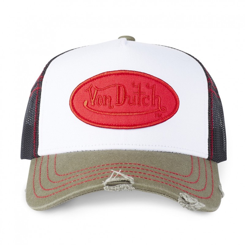 Casquette Vondutch Blanche Trucker Snapback effet Usé SUMMER Vondutch - 2