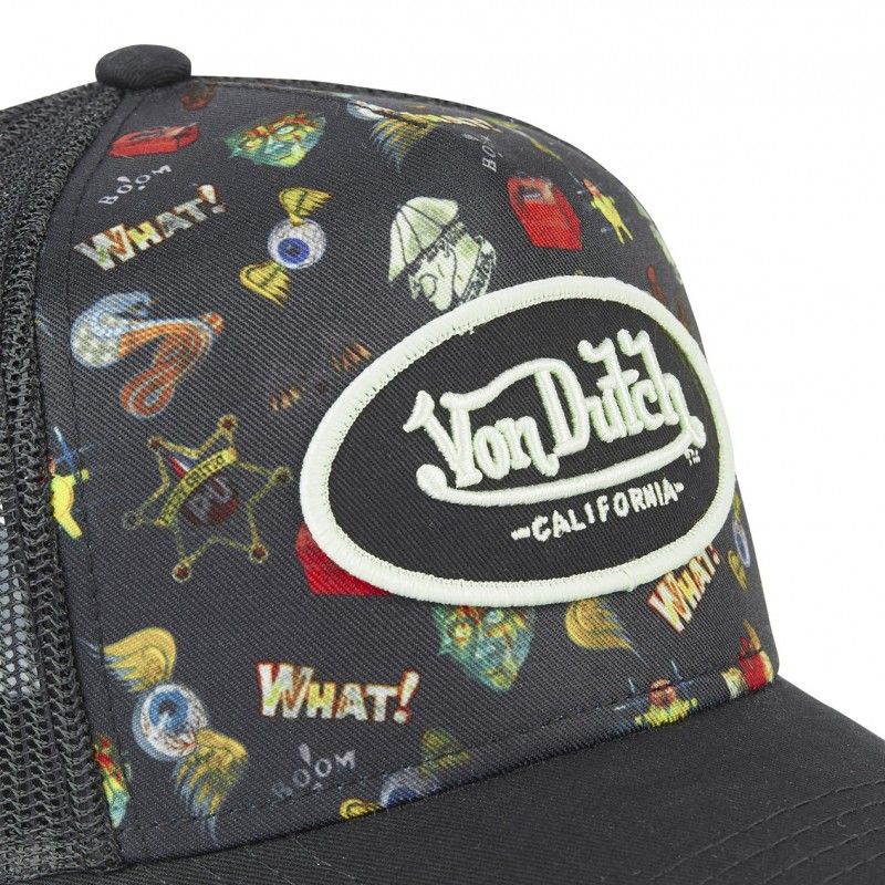 Casquette Vondutch Noire Trucker Snapback TATOO Vondutch - 3