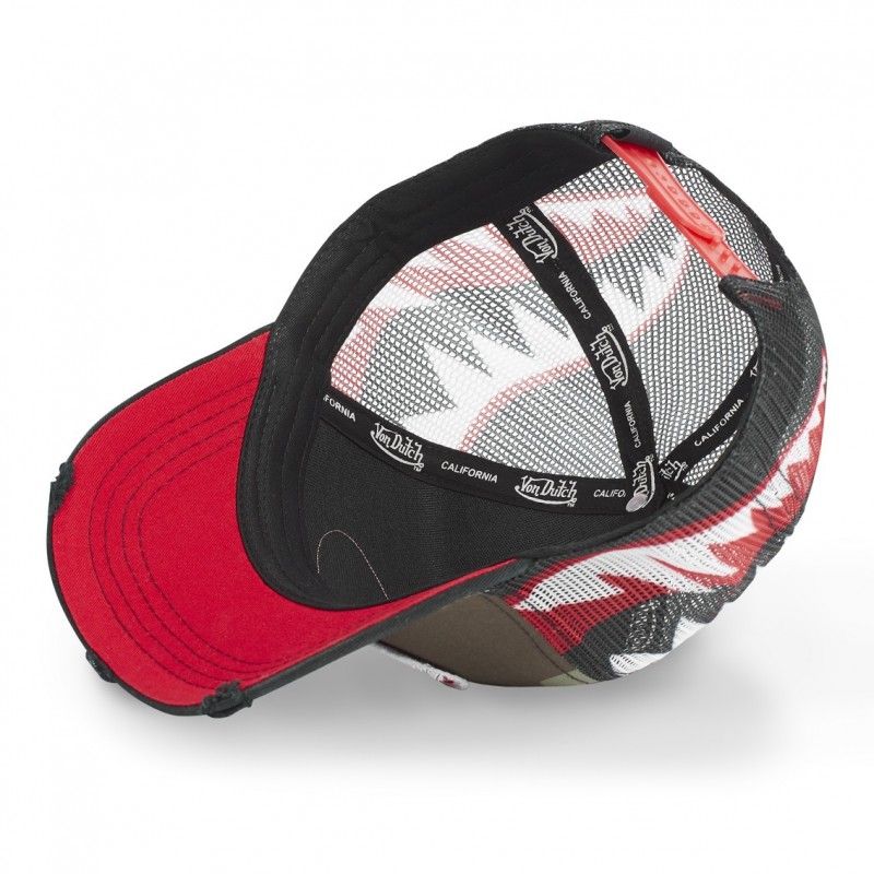 Casquette Vondutch Rouge Trucker Snapback WAR BIRD Vondutch - 5