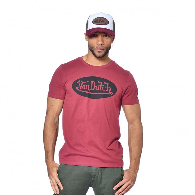 T-shirt col rond homme en coton Front Vondutch - 1